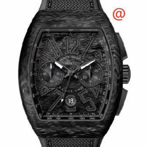 Franck Muller V45CCDTCARBONNR(CARNRNR) Vanguard Mens Chronograph Automatic Watch