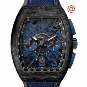 Franck Muller V45CCDTCARBONNR(NRBLBL) Vanguard Mens Chronograph Automatic Watch