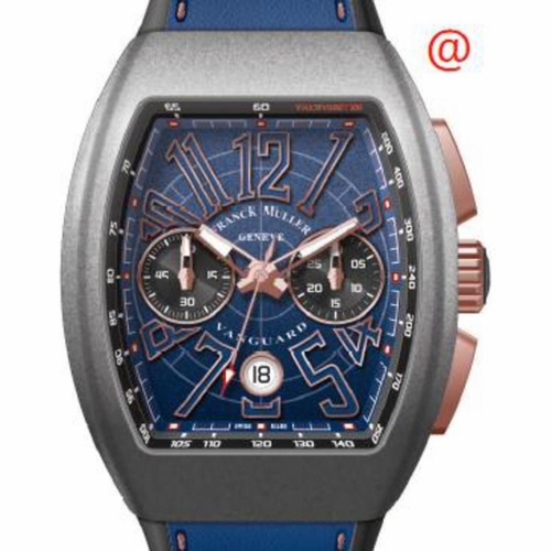 Franck Muller V45CCDTCIRBLTTMC5NBR(BLBL5NBR) Vanguard Mens Chronograph Automatic Watch