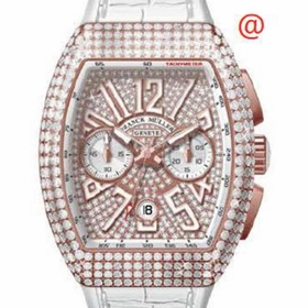 Franck Muller V45CCDTDCD5NBC(DIAMBLC5N) Vanguard Classical Mens Chronograph Automatic Watch
