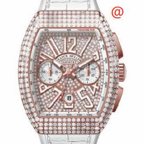 Franck Muller V45CCDTDCD5NBC(DIAMBLC5N) Vanguard Classical Mens Chronograph Automatic Watch