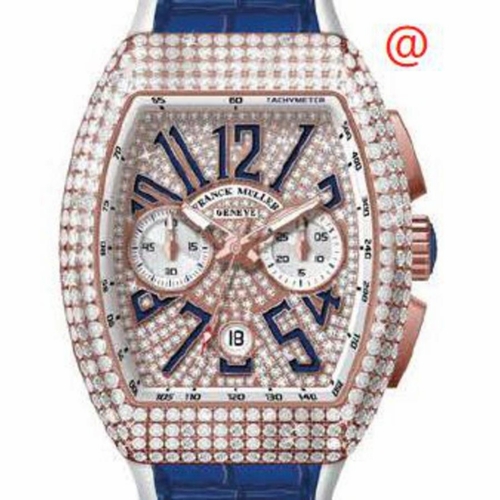 Franck Muller V45CCDTDCD5NBU(DIAMBL5N) Vanguard Classical Mens Chronograph Automatic Watch