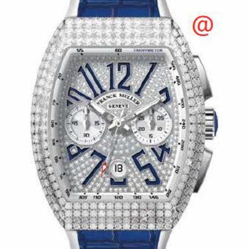 Franck Muller V45CCDTDCDACBU(DIAMBLAC) Vanguard Classical Mens Chronograph Automatic Watch