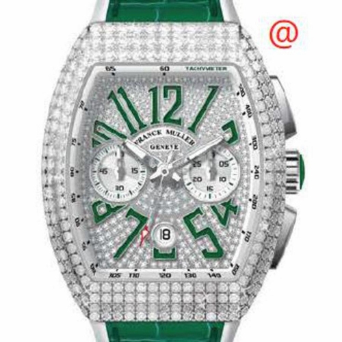 Franck Muller V45CCDTDCDACVR(DIAMVRAC) Vanguard Classical Mens Chronograph Automatic Watch