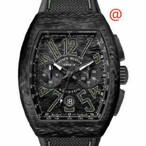 Franck Muller V45CCDTKRYPTONCARBONVE(CARLUMNRVE) Vanguard Mens Chronograph Automatic Watch