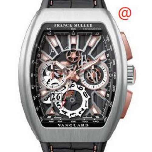 Franck Muller V45CCGDSQTACBRNR(ACLUM5NBR) Vanguard Grande Date Mens Chronograph Automatic Watch