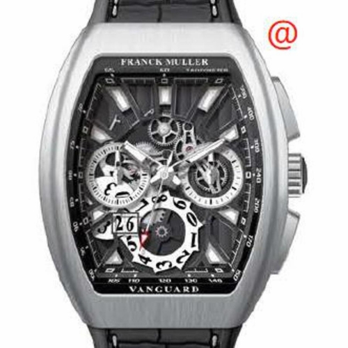 Franck Muller V45CCGDSQTACBRNR(NRLUMACBR) Vanguard Grande Date Mens Chronograph Automatic Watch