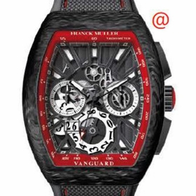 Franck Muller V45CCGDSQTCARBONNR(NRLUMNRRGE) Vanguard Grande Date Mens Chronograph Automatic Watch