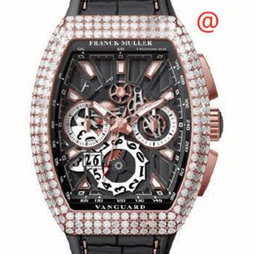 Franck Muller V45CCGDSQTD5NNR(NRLUM5N) Vanguard Grande Date Mens Chronograph Automatic Watch