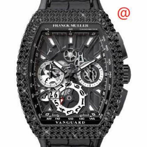Franck Muller V45CCGDSQTDACNRNR(NRLUMNR) Vanguard Grande Date Mens Chronograph Automatic Watch