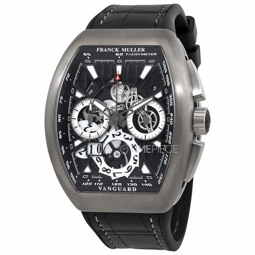 Franck Muller V45CCGDSQTTTBRNR(NRLUMTTBR) Vanguard Grande Date Mens Chronograph Automatic Watch