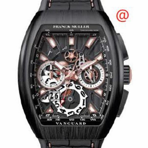 Franck Muller V45CCGDSQTTTNRBR5N(NRLUM5N) Vanguard Grande Date Mens Chronograph Automatic Watch