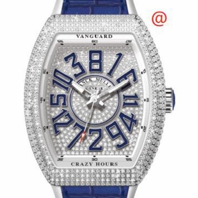 Franck Muller V45CHDCDACBU(DIAMBLAC) Vanguard Crazy Hours Mens Automatic Watch