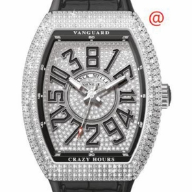 Franck Muller V45CHDCDACNR(DIAMNRAC) Vanguard Crazy Hours Mens Automatic Watch