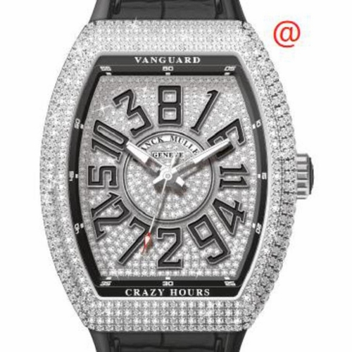 Franck Muller V45CHDCDACNR(DIAMNRAC) Vanguard Crazy Hours Mens Automatic Watch