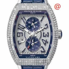 Franck Muller V45MBSCDTDCDACBU(DIAMBLAC) Master Banker Mens Chronograph Automatic Watch