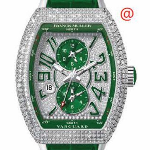 Franck Muller V45MBSCDTDCDACVR(DIAMVRAC) Master Banker Mens Chronograph Automatic Watch