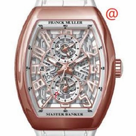 Franck Muller V45MBSCDTSQT5NBC(BLCBLC5N) Master Banker Skeleton Mens Chronograph Automatic Watch
