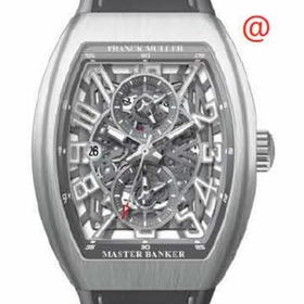 Franck Muller V45MBSCDTSQTACBRTT(TTBLCACBR) Master Banker Skeleton Mens Chronograph Automatic Watch