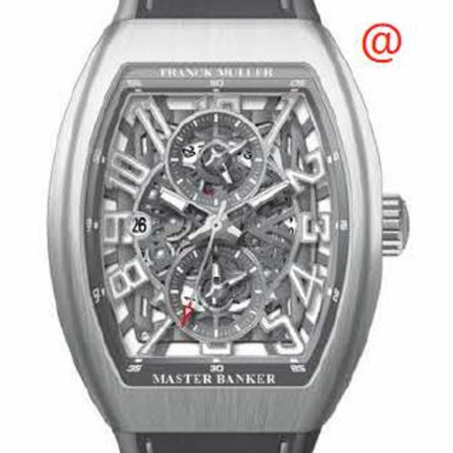 Franck Muller V45MBSCDTSQTACBRTT(TTBLCACBR) Master Banker Skeleton Mens Chronograph Automatic Watch
