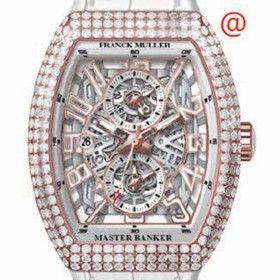 Franck Muller V45MBSCDTSQTD5NBC(BLCBLC5N) Master Banker Skeleton Mens Chronograph Automatic Watch