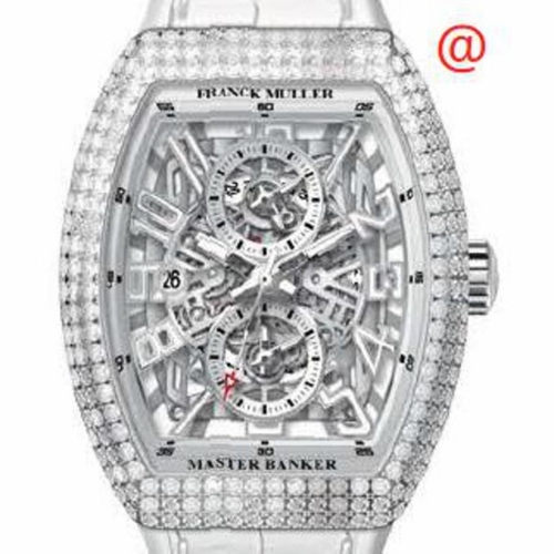 Franck Muller V45MBSCDTSQTDACBC(BLCBLCAC) Master Banker Skeleton Mens Chronograph Automatic Watch