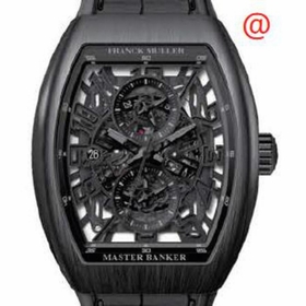 Franck Muller V45MBSCDTSQTTTNRBRNR(NRNRNR) Master Banker Skeleton Mens Chronograph Automatic Watch