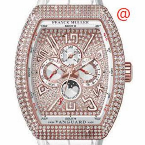 Franck Muller V45QPDCD5NBC(DIAMBLC5N) Vanguard Mens Automatic Watch