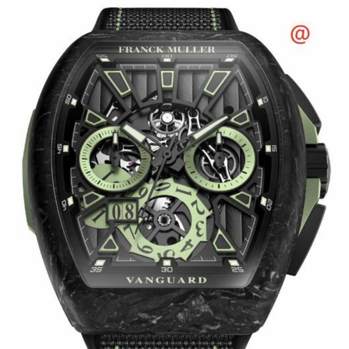 Franck Muller V45RCGCCGDSQTKRY2CARVENR(VENR) Krypton Racing Skeleton Mens Chronograph Hand Wind Watch