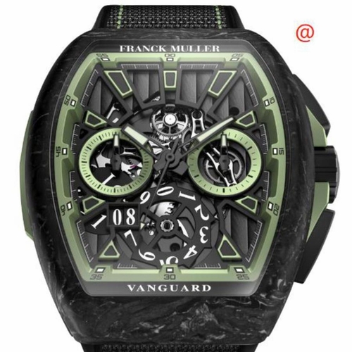Franck Muller V45RCGCCGDSQTKRY2CARVENR(VENRVE) Krypton Racing Skeleton Mens Chronograph Hand Wind Watch