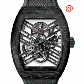 Franck Muller V45S6SQTCARBONVE(NRGRIVE) Seven Days Mens Hand Wind Watch