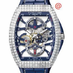 Franck Muller V45S6SQTDYACHTANCACBL(BLBLCRGE) Vanguard Yachting Mens Hand Wind Watch