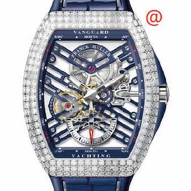 Franck Muller V45S6SQTDYACHTINGACBL(BLBLCRGE) Vanguard Yachting Mens Hand Wind Watch
