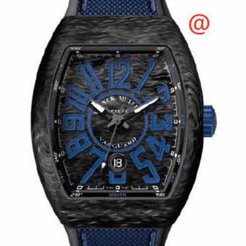 Franck Muller V45SCDTCARBONNR(CARBLBL) Vanguard Mens Automatic Watch