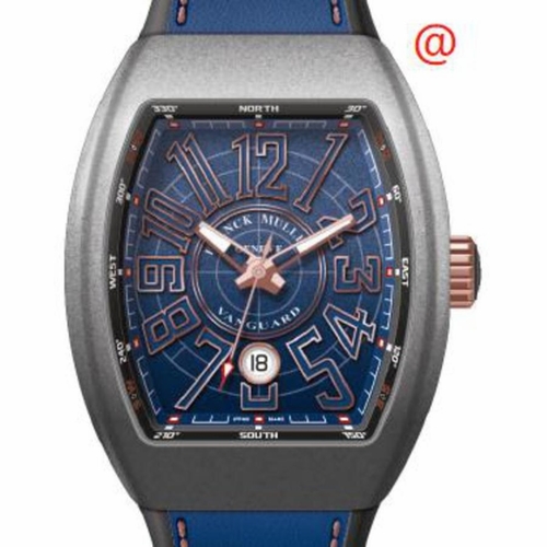 Franck Muller V45SCDTCIRBLTTMC5NBR(BLBL5NBR) Vanguard Mens Automatic Watch