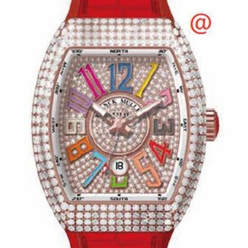 Franck Muller V45SCDTCOLDRMDCD5NRG(DIAMCOL5N) Vanguard Classical Mens Automatic Watch