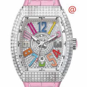 Franck Muller V45SCDTCOLDRMDCDACRS(DIAMCOLAC) Vanguard Classical Mens Automatic Watch