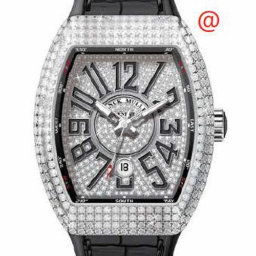 Franck Muller V45SCDTDCDACNR(DIAMNRAC) Vanguard Classical Mens Automatic Watch
