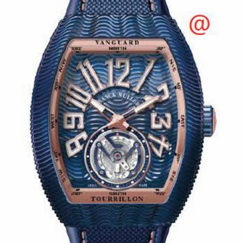 Franck Muller V45TBLUESEAACBL5N(SEABLBLC5N) Vanguard Tourbillon Mens Hand Wind Watch