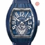 Franck Muller V45TBLUESEAACBLAC(SEABLBLCAC) Vanguard Tourbillon Mens Hand Wind Watch