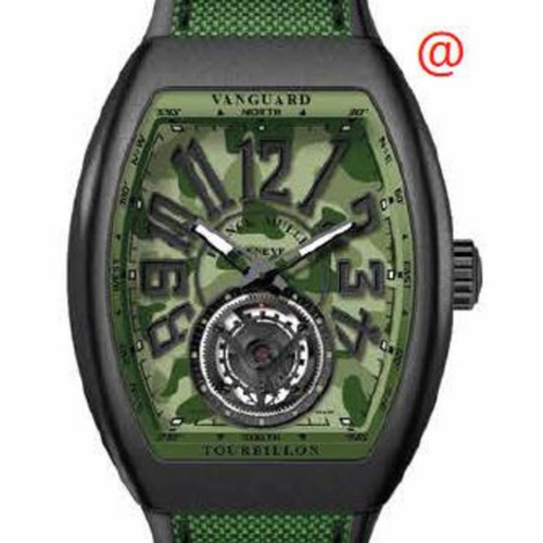 Franck Muller V45TCAMOUFLAGETTNRMCVE(CAMVENRNR) Camouflage Tourbillon Mens Hand Wind Watch