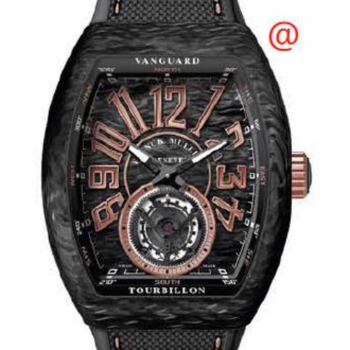 Franck Muller V45TCARBONNR(CAR5N5N) Vanguard Tourbillon Mens Hand Wind Watch