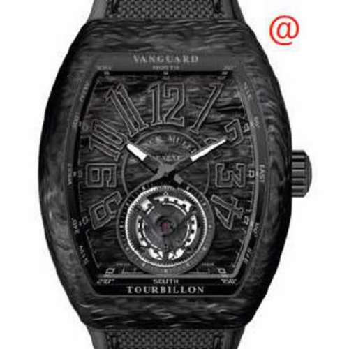 Franck Muller V45TCARBONNR(CARNRNR) Vanguard Tourbillon Mens Hand Wind Watch