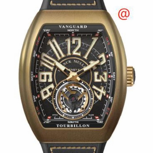Franck Muller V45TCIRBZBRNR(NRBLCBZBR) Vanguard Tourbillon Mens Hand Wind Watch