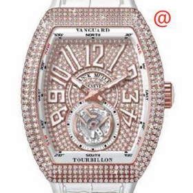 Franck Muller V45TDCD5NBC(DIAMBLC5N) Vanguard Tourbillon Mens Hand Wind Watch