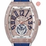 Franck Muller V45TDCD5NBU(DIAMBL5N) Vanguard Tourbillon Mens Hand Wind Watch