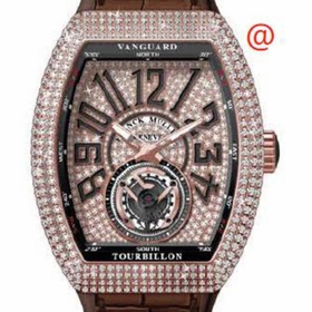 Franck Muller V45TDCD5NNR(DIAMNR5N) Vanguard Tourbillon Mens Hand Wind Watch