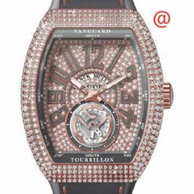 Franck Muller V45TDCD5NTT(DIAMTT5N) Vanguard Tourbillon Mens Hand Wind Watch