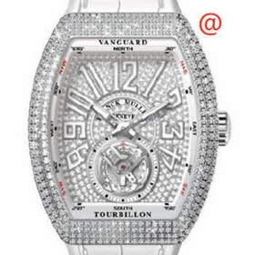 Franck Muller V45TDCDACBC(DIAMBLCAC) Vanguard Tourbillon Mens Hand Wind Watch