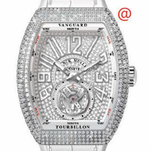 Franck Muller V45TDCDACBC(DIAMBLCAC) Vanguard Tourbillon Mens Hand Wind Watch